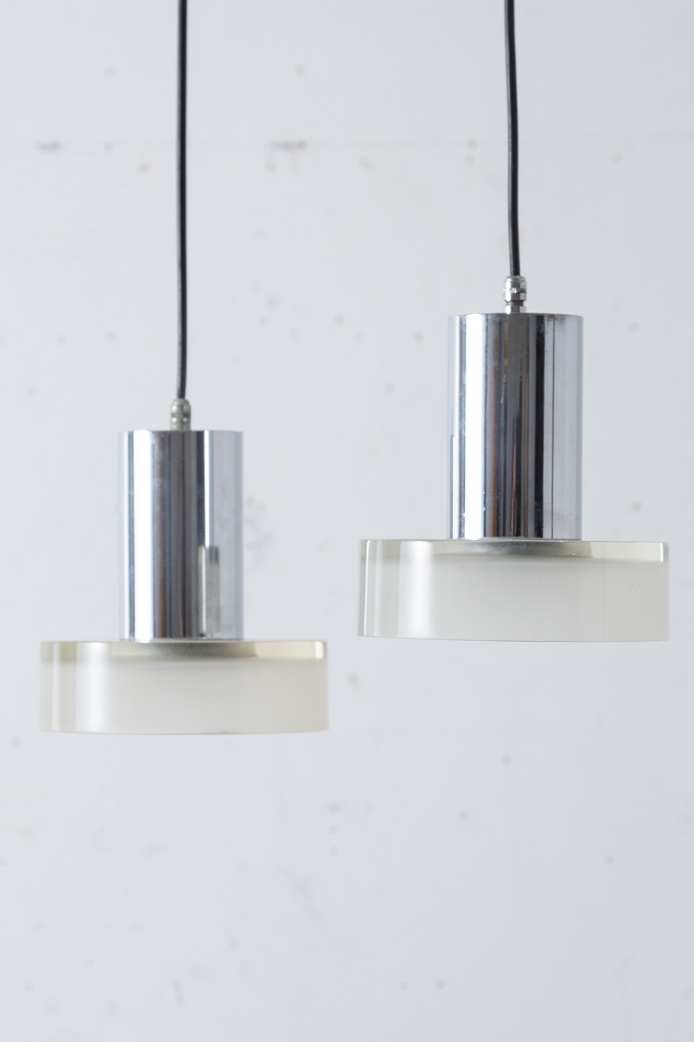 Suspension Lamp by Flavio Poli in Glass and Steel