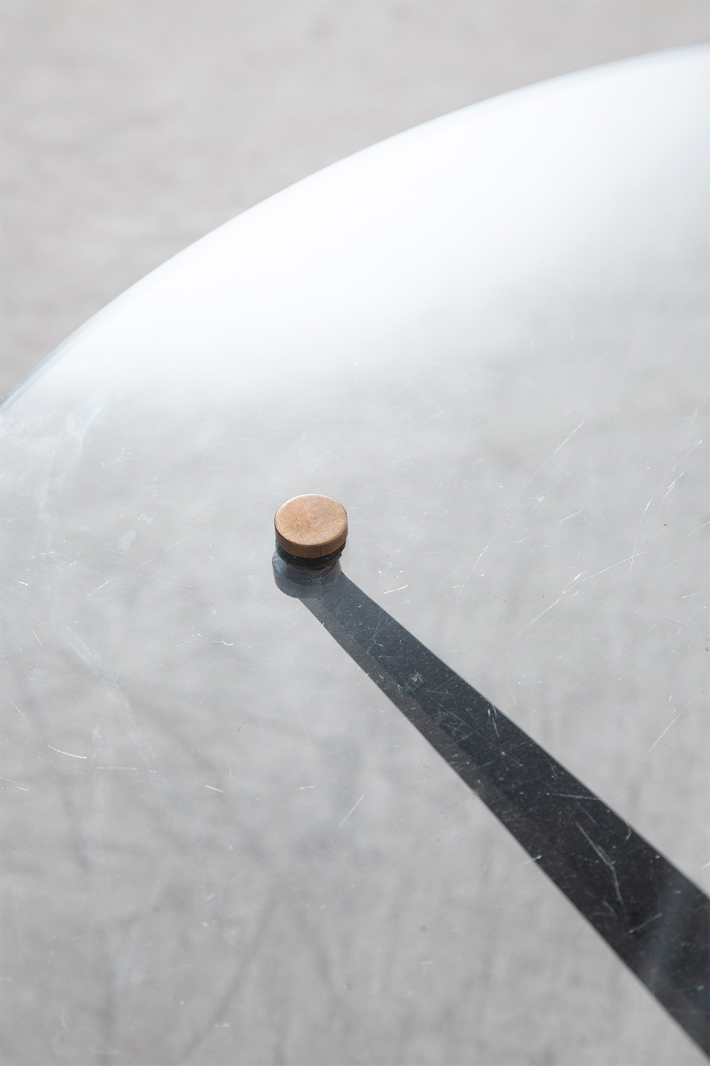 Side Table by Giuseppe Ostuni in Brass and Glass