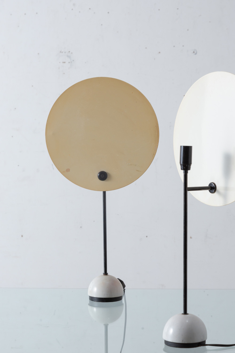 ‘Kuta’ Table Lamp by Vico Magistretti for Oluce in Marble and Metal