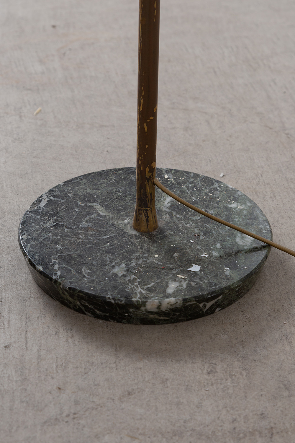 Floor Lamp for Lumen in Brass and Marble