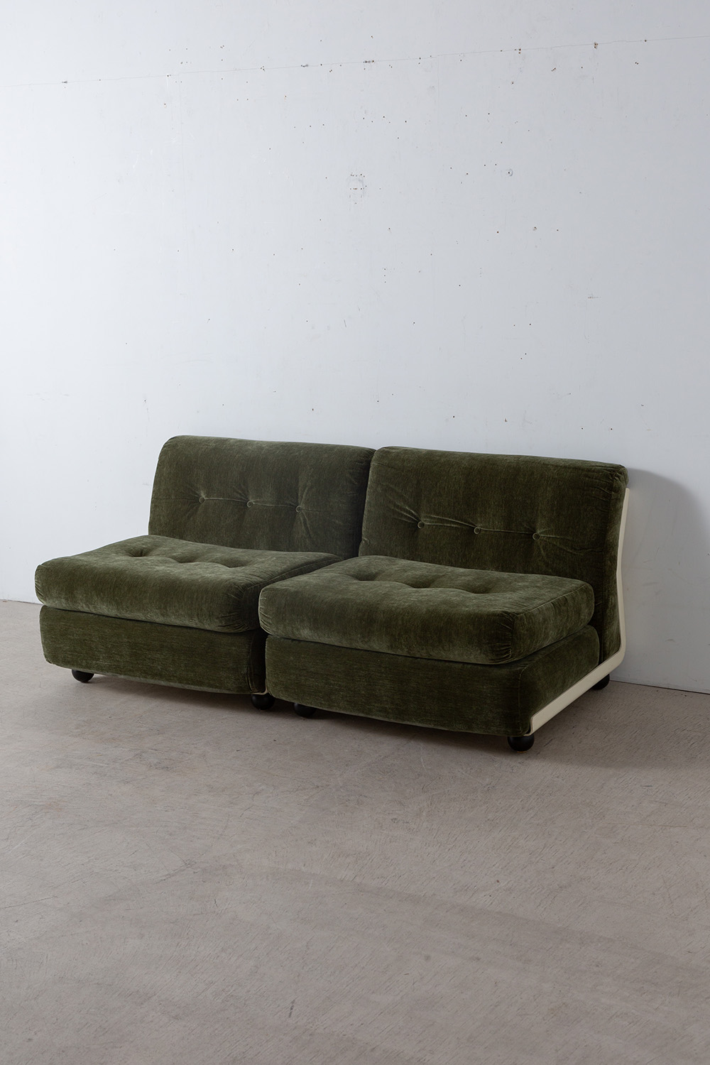 ‘Amanta’ Modular Sofa by Mario Bellini for C&B ITALY in Green and White