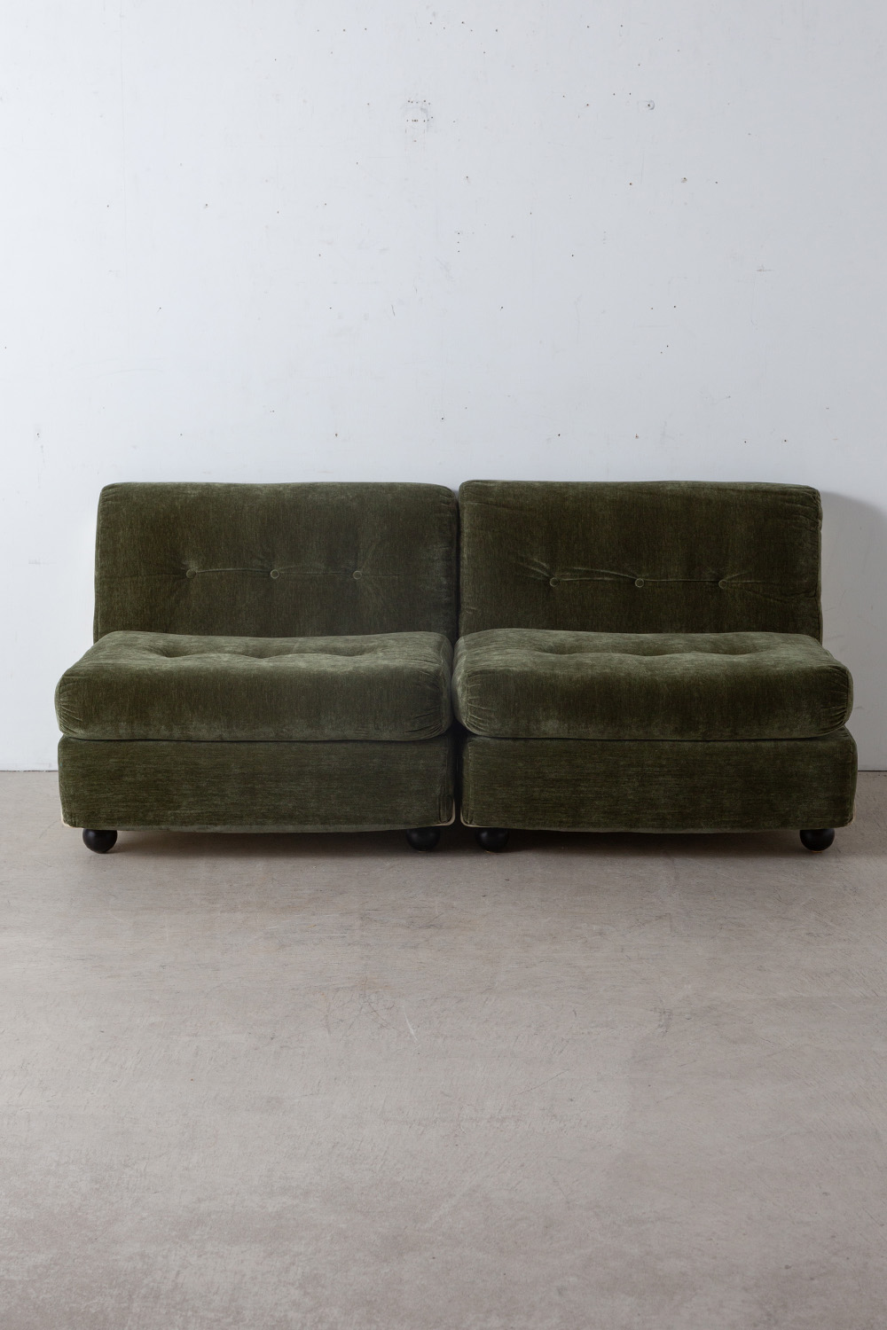 ‘Amanta’ Modular Sofa by Mario Bellini for C&B ITALY in Green and White