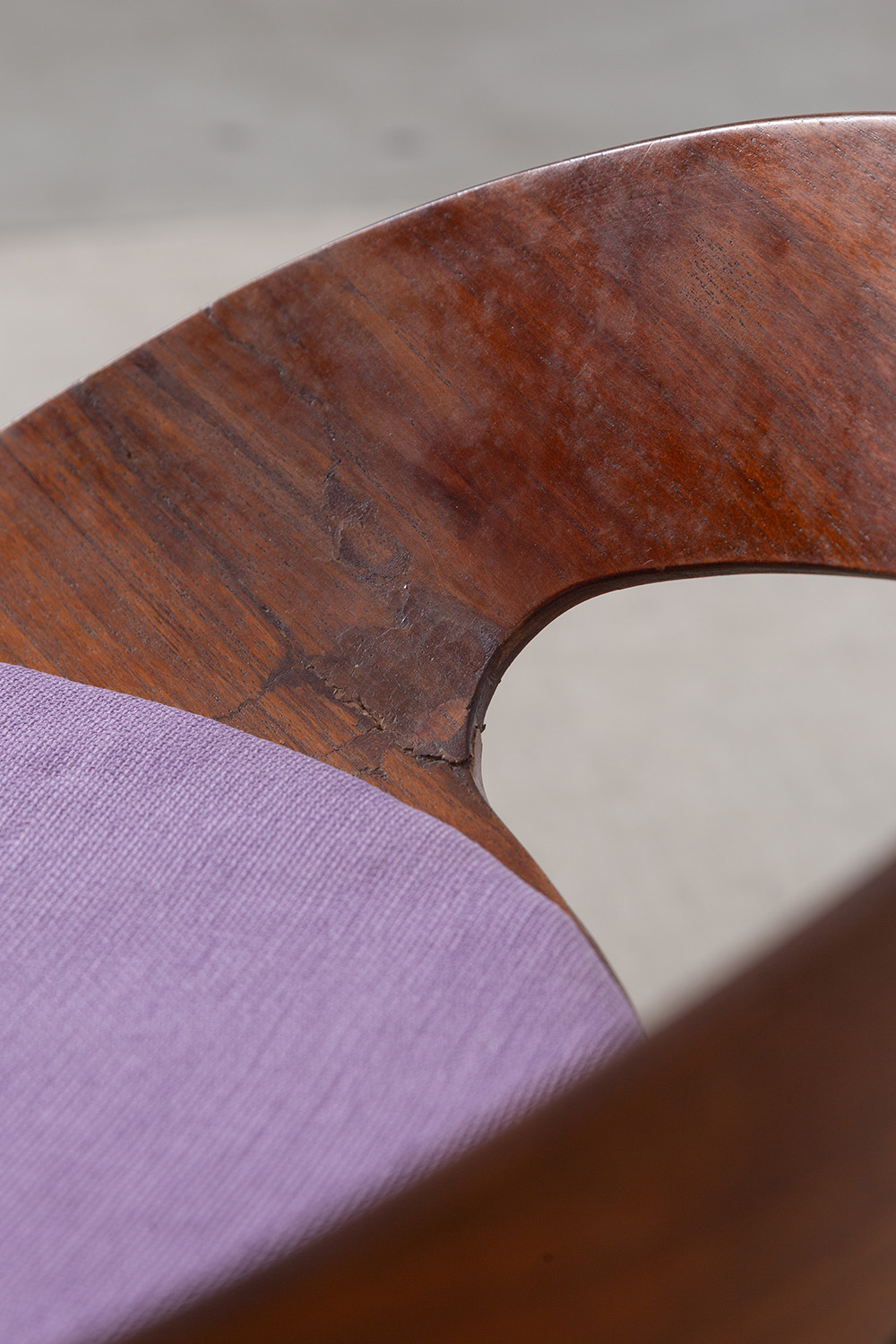 ‘PA1’ Stool by Luciano Nustrini for Poltronova in Wood , Steel and Fabric