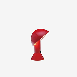 ELMETTO Table Lamp by Elio Martinelli for Martinelli Luce in Black Red