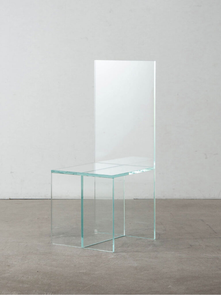 Merci Bob Glass Chair by Elena Cutolo for GLAS ITALIA in Glass