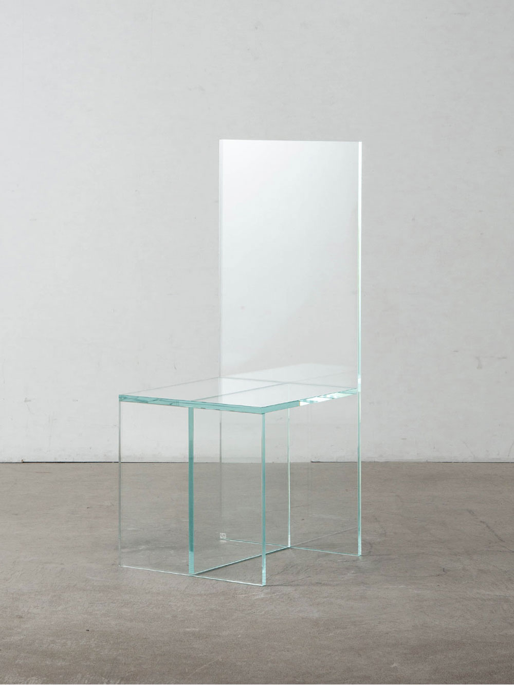 Merci Bob Glass Chair by Elena Cutolo for GLAS ITALIA in Glass