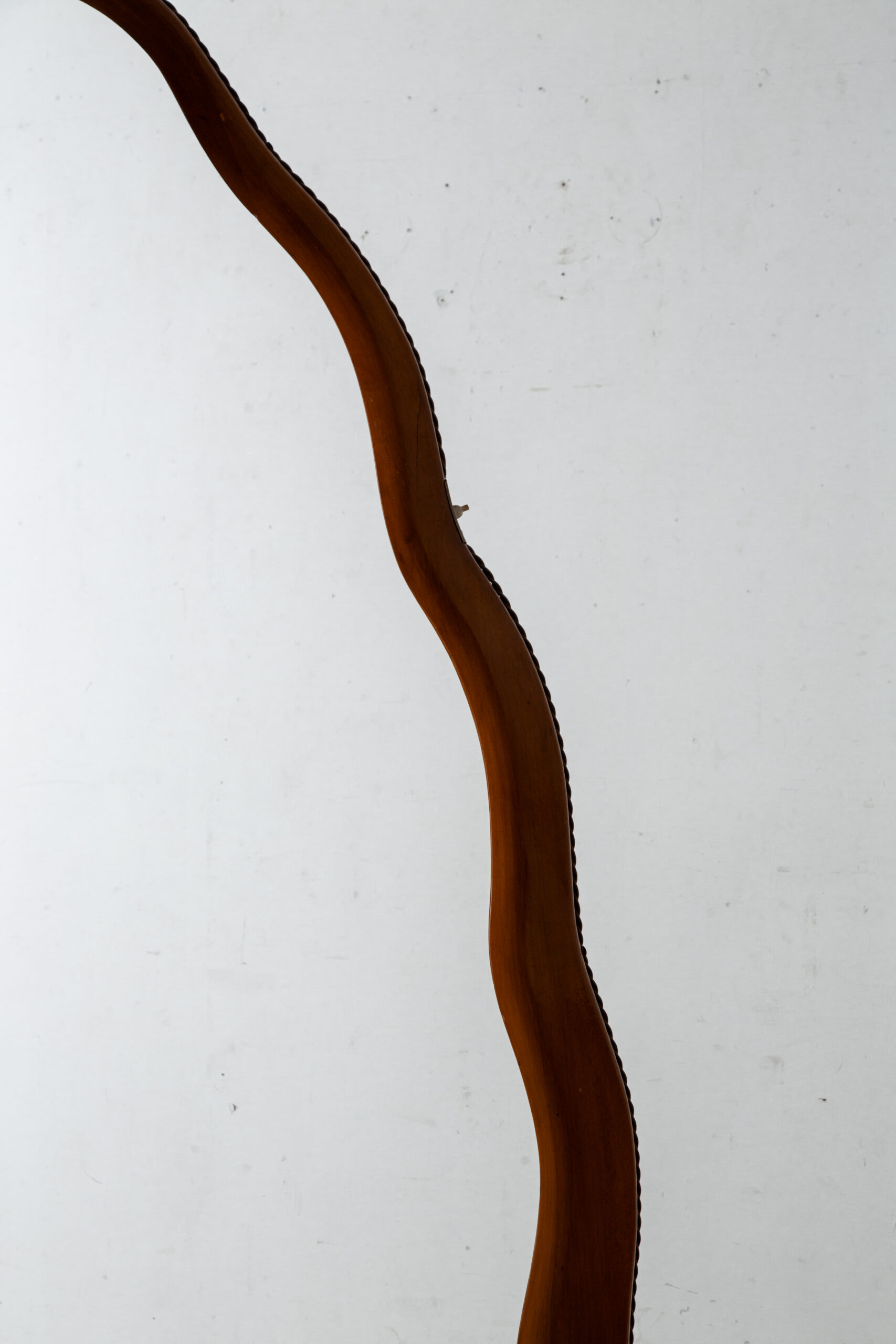 Floor Lamp in Wood and Fabric