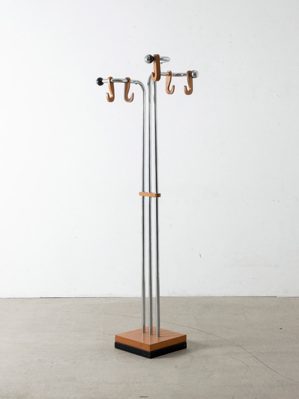 Coat Rack in Steel and Wood