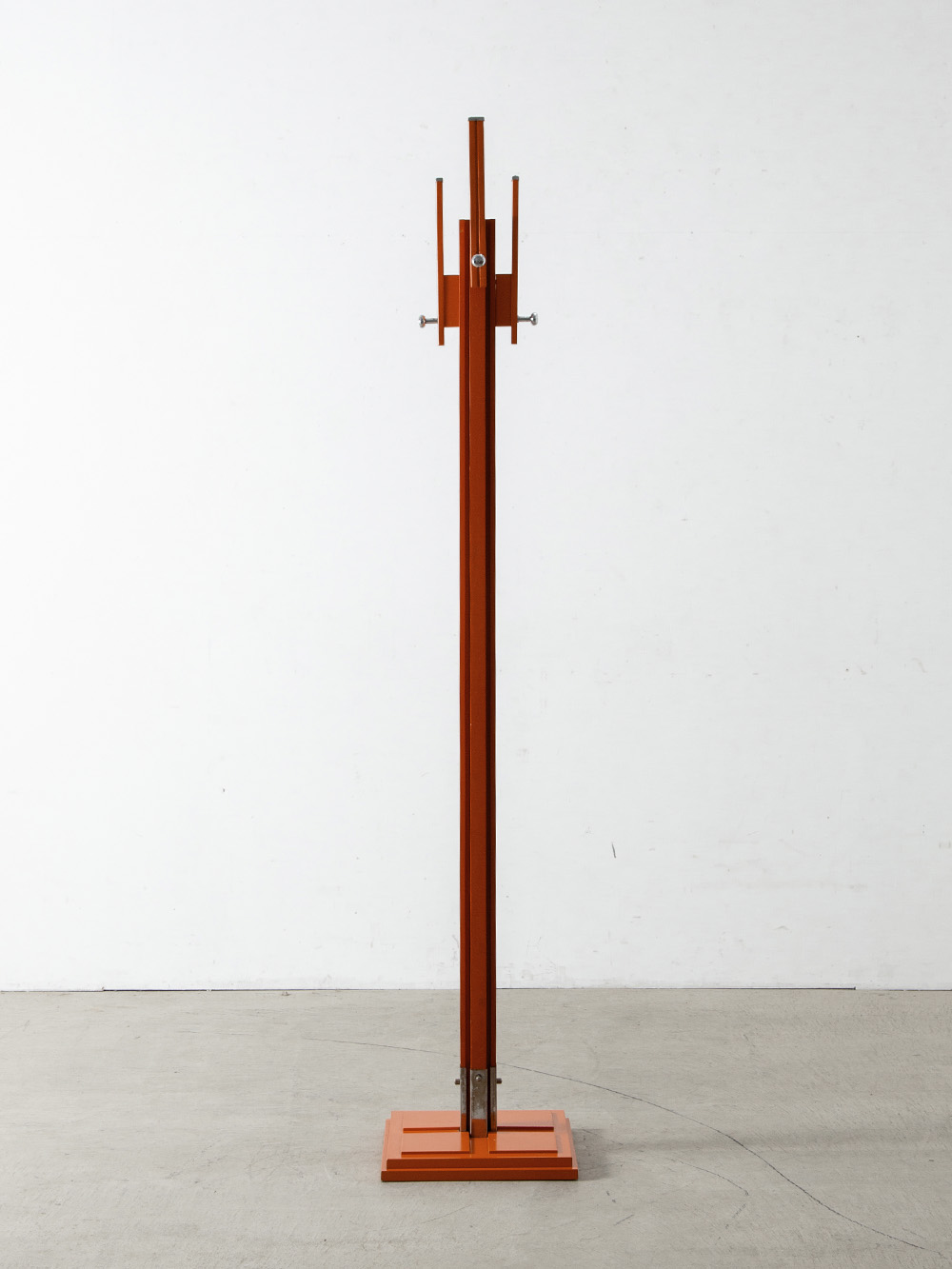 Red Wood Coat Rack by Carlo de Carli for Fiarm