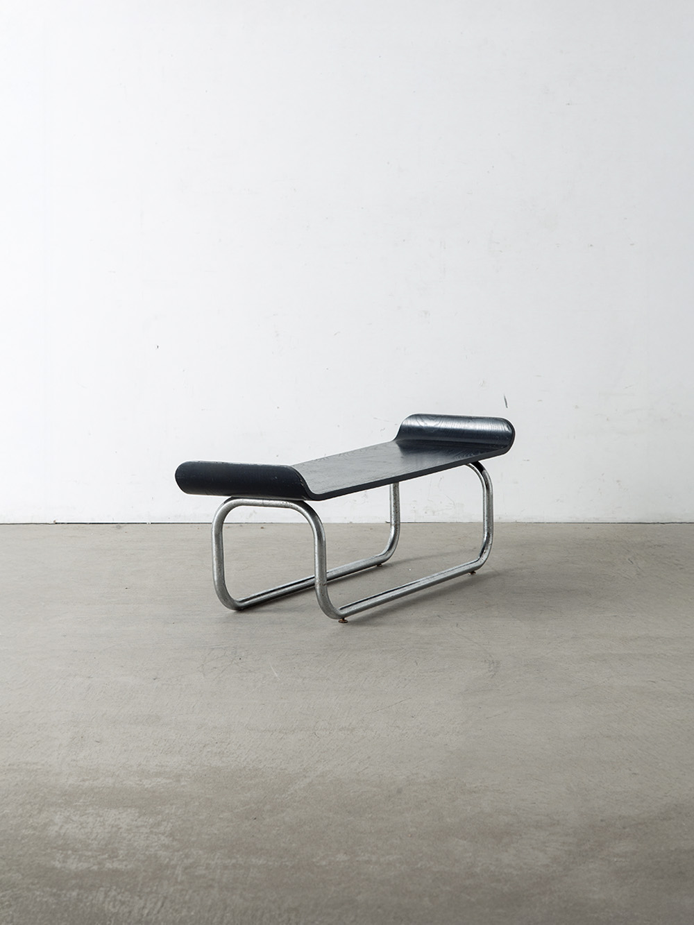 Bench in Wood and Chrome