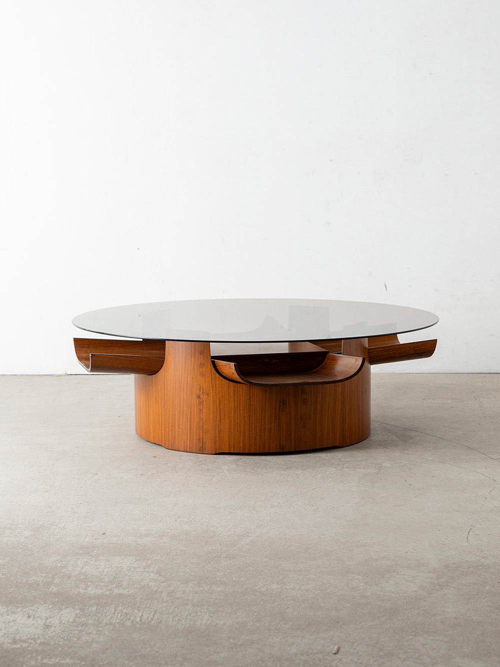 Coffee Table in Glass and Wood