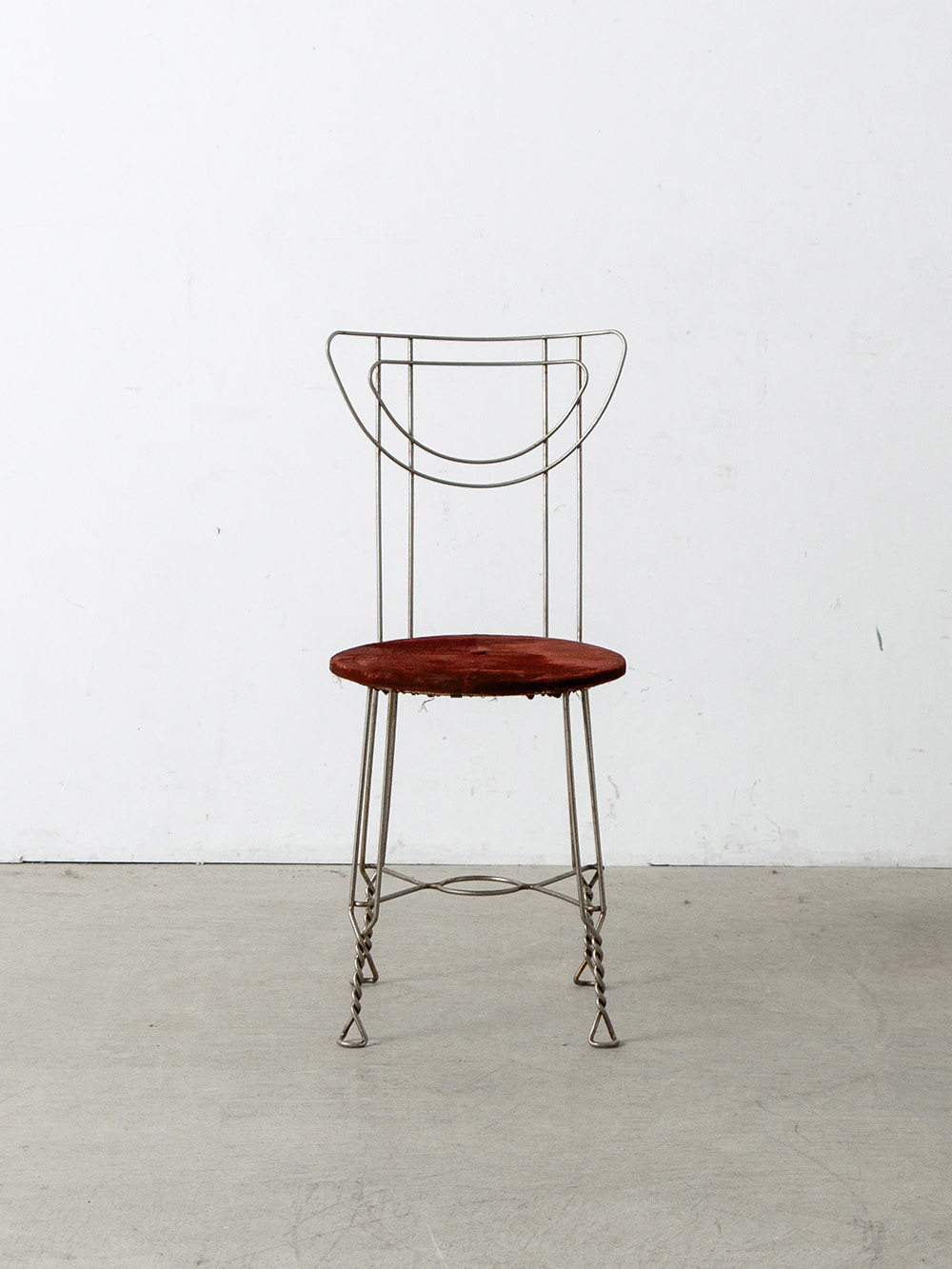 Parlor Chair in Steel and Fabric