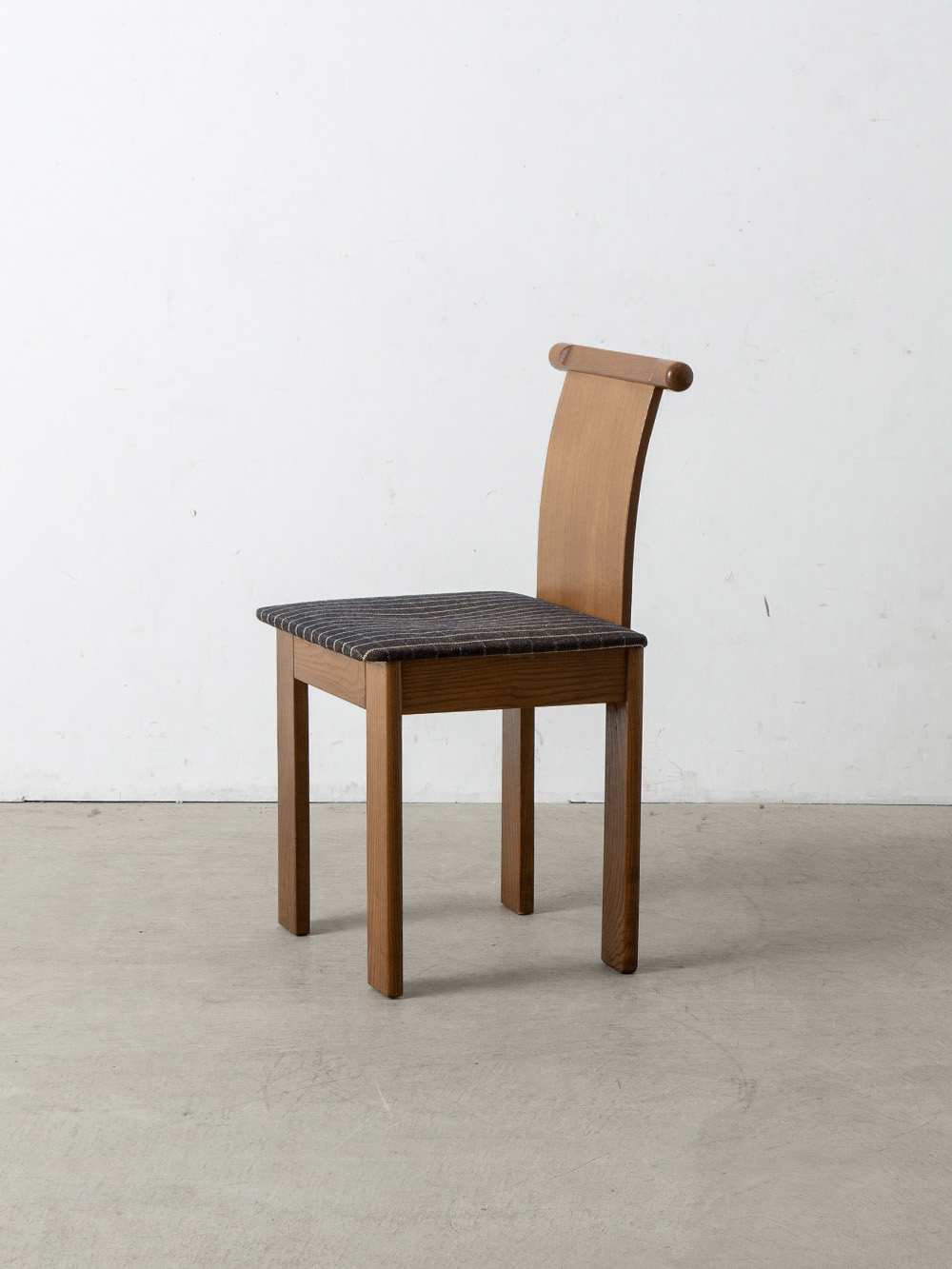 Desk & Chair Set in Wood and Fabric