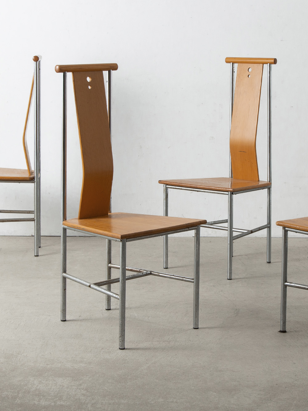 ‘Turku’ Dining Chair by Carina Karlsson for IKEA in Pine and Chrome