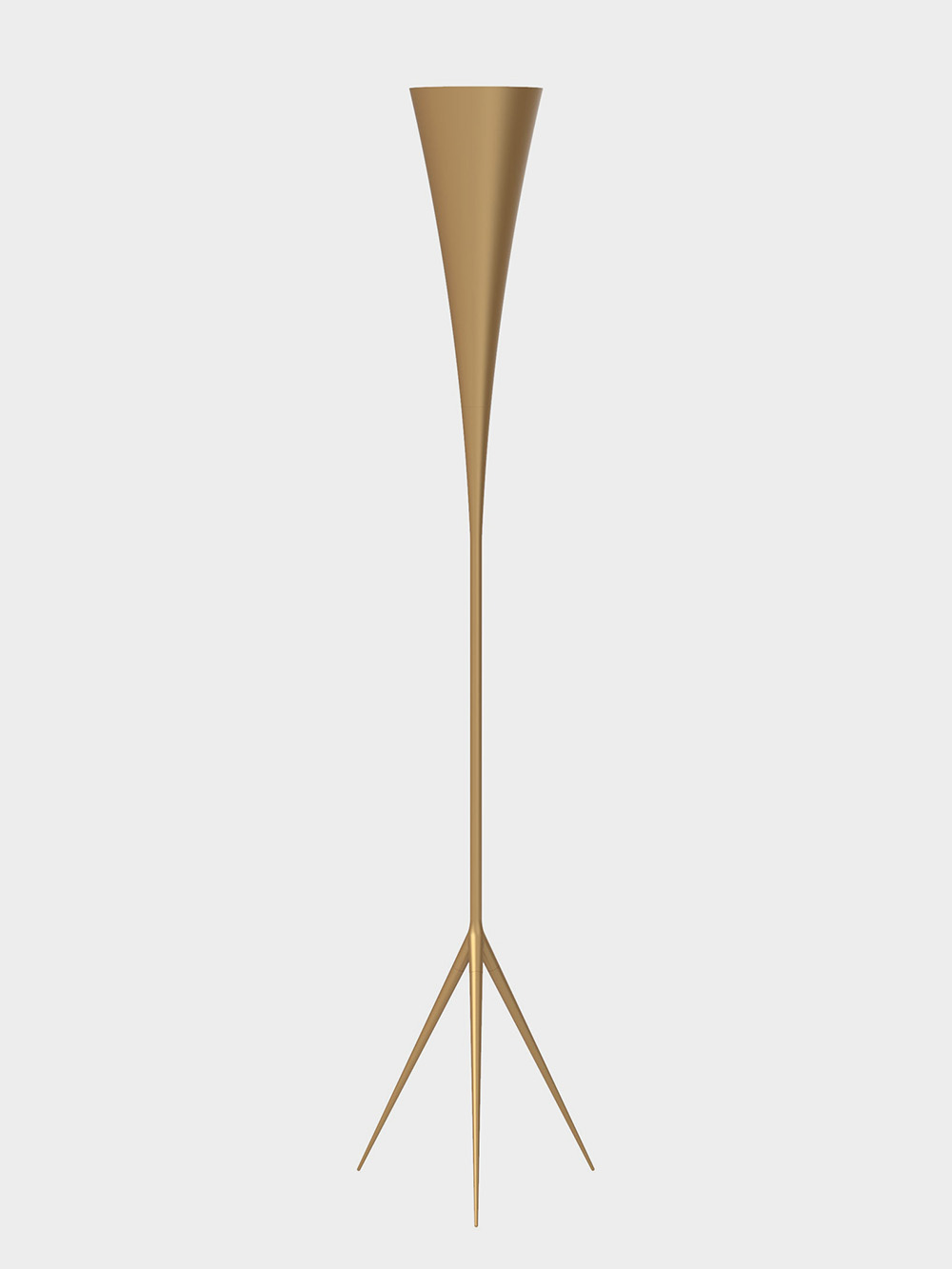 De-Lux B8 Floor Lamp by Gio Ponti for TATO in Aluminum and Iron Gold