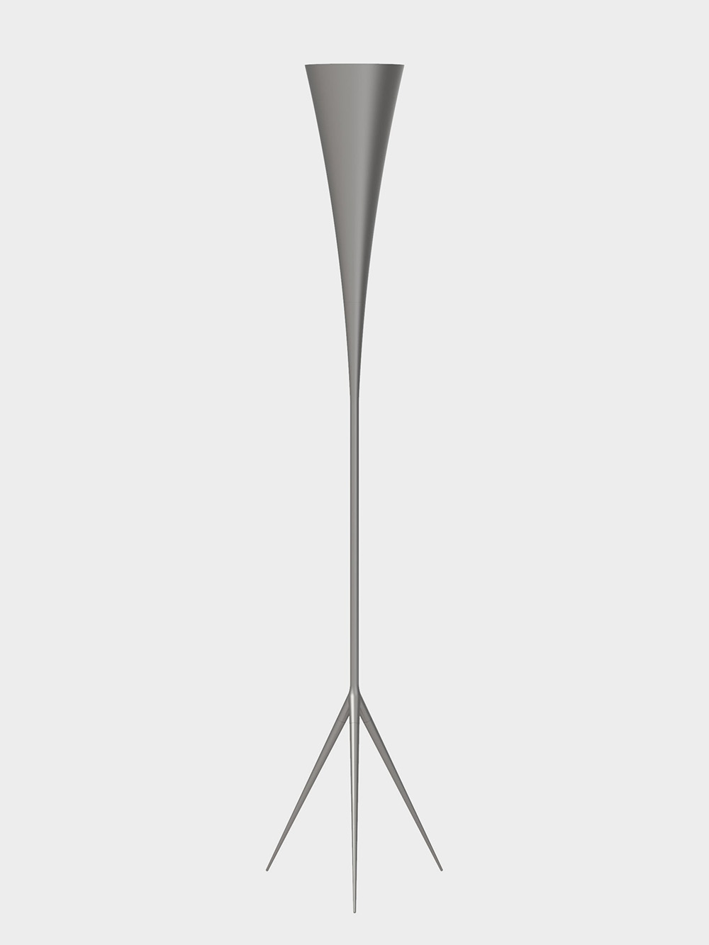 De-Lux B8 Floor Lamp by Gio Ponti for TATO in Aluminum and Iron Silver