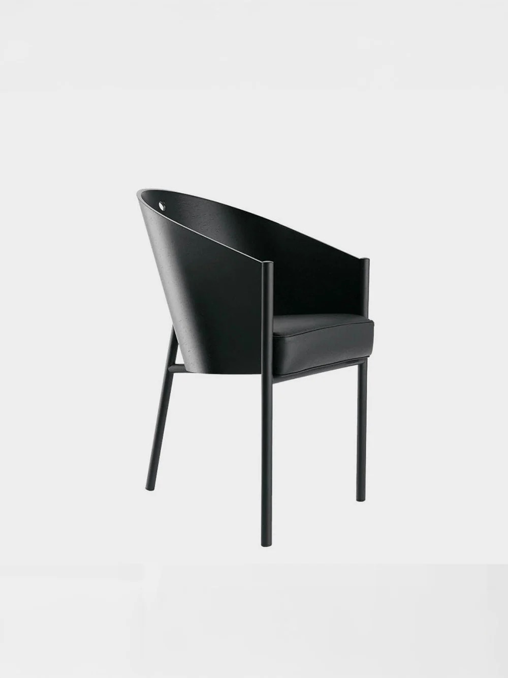 COSTES Chair by Philippe Starck for Driede in Mahogany , Veneer , Leather and Steel&nbsp;Black