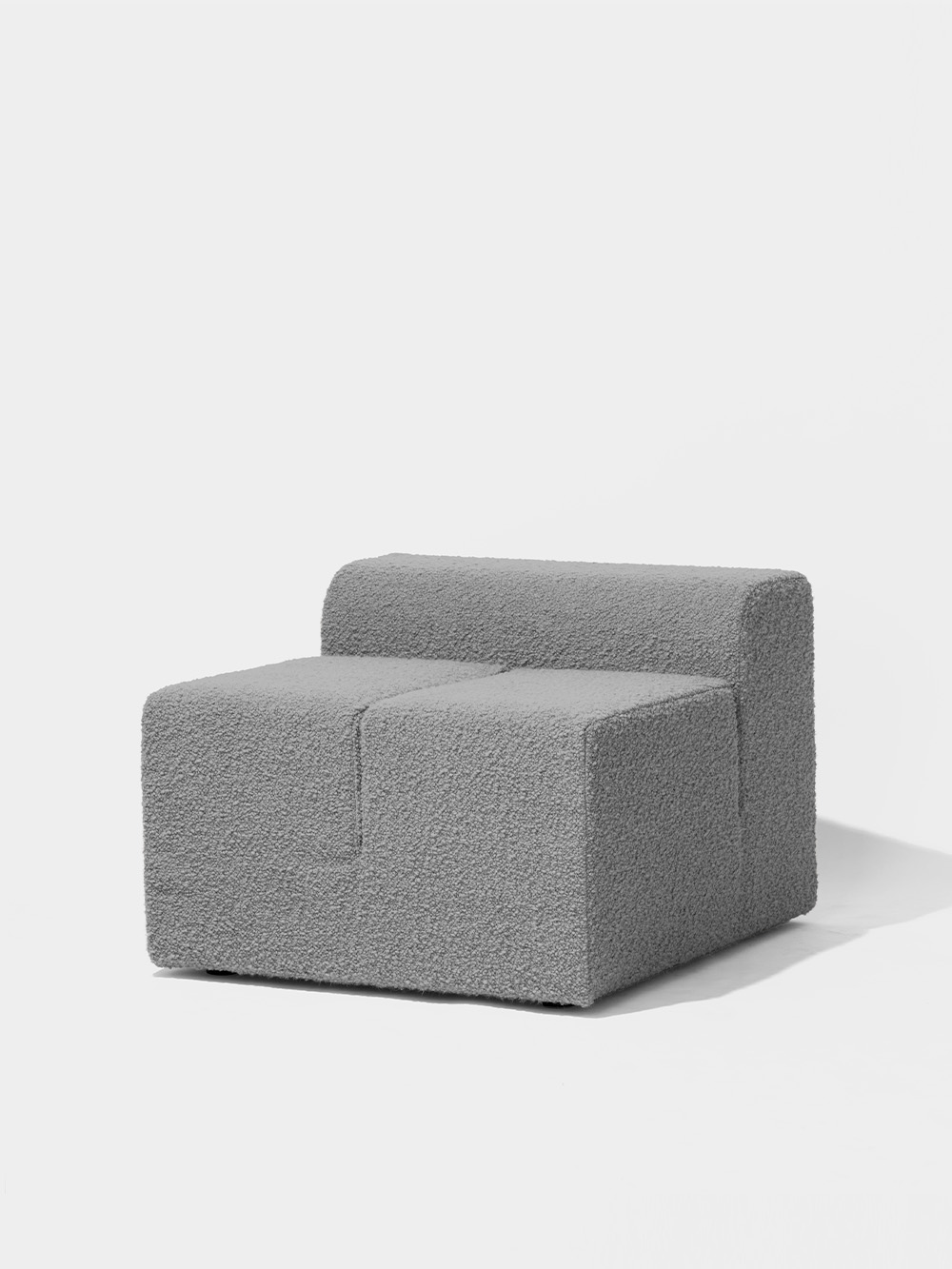 IPERCUBO Armchair by De Pas & D’Urbino & Lomazzi for Driede in Fabric and Wood Grey