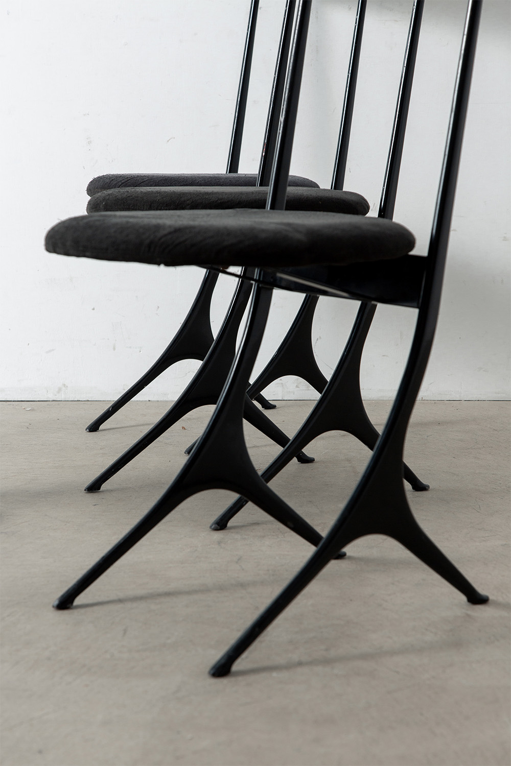 ‘Rita’ Chair by Mario Mazzer for Zanotta in Aluminum and Textile