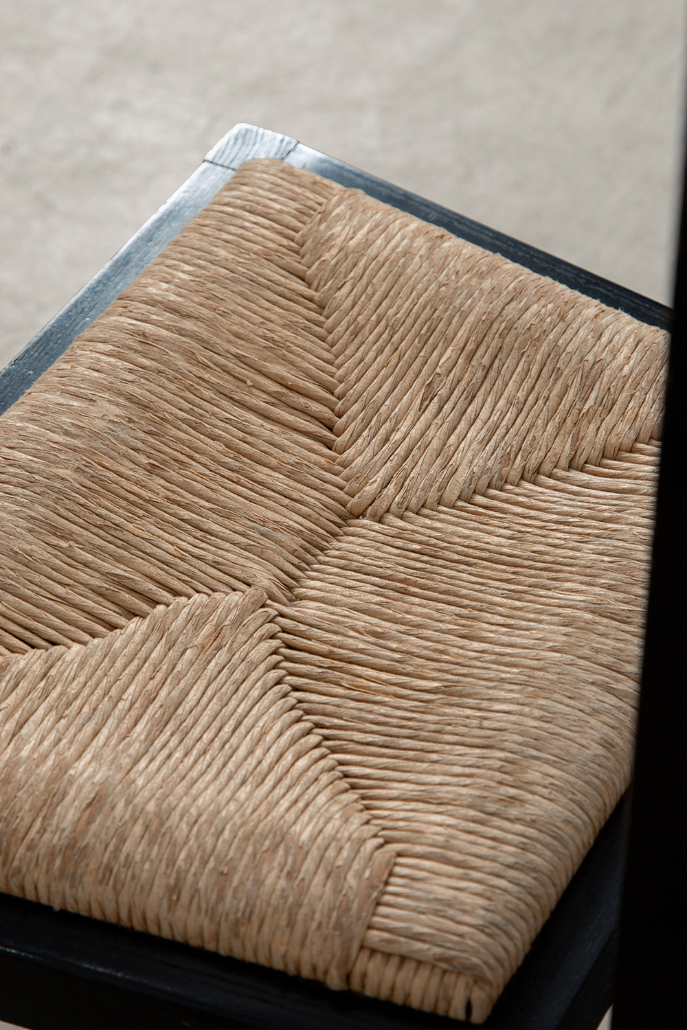 Mackintosh Style Hight Back Chair in Wood and Rush