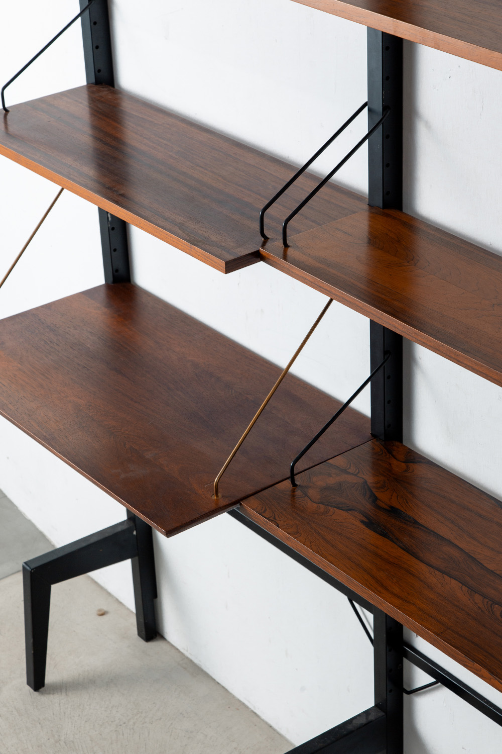 System Cabinet by Poul Cadovius for Royal System in Wood and Steel