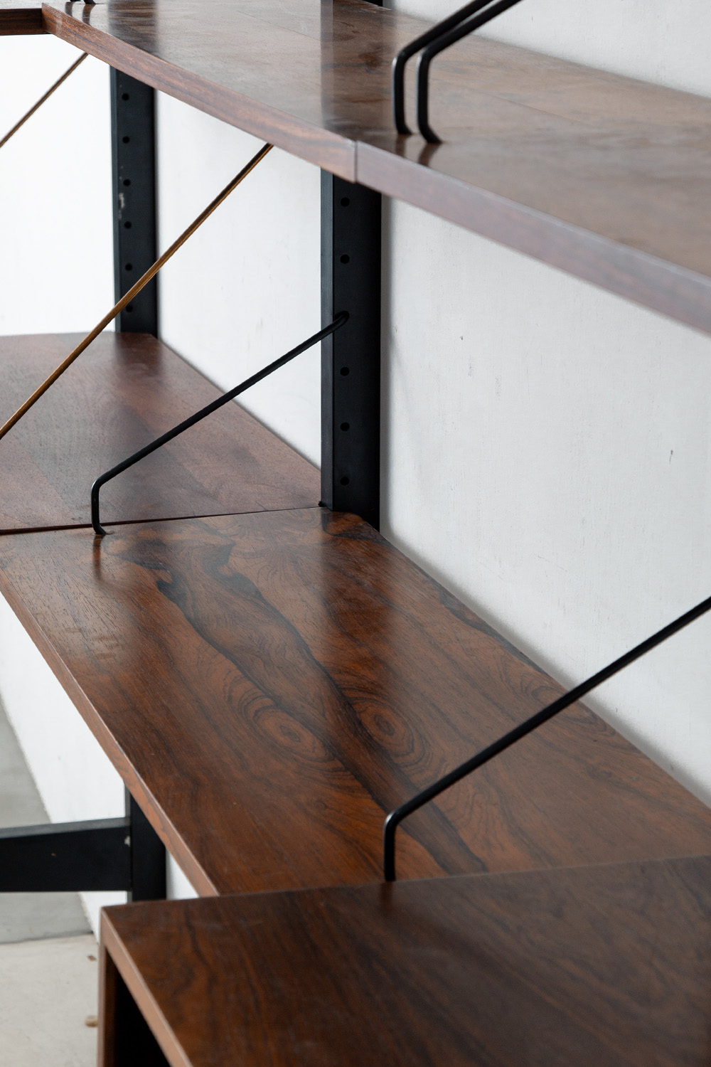 System Cabinet by Poul Cadovius for Royal System in Wood and Steel