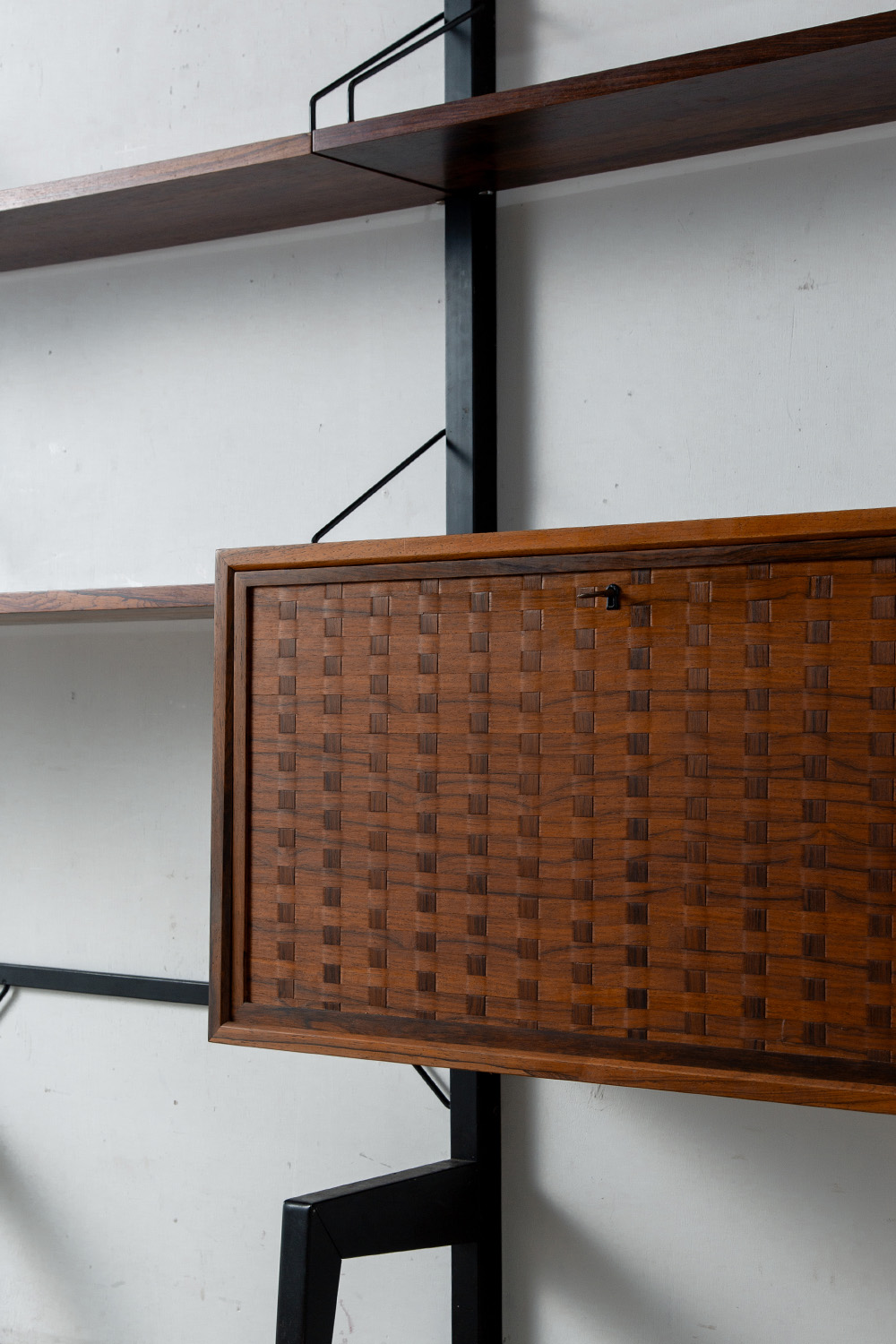 System Cabinet by Poul Cadovius for Royal System in Wood and Steel