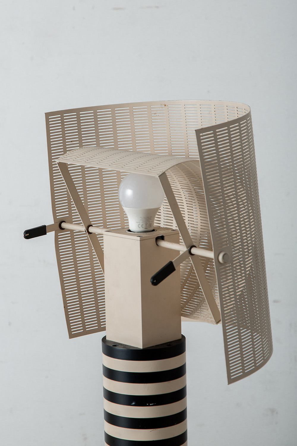 ‘Shogun’ Table Lamp by Mario Botta for Artemide in Aluminum and Steel