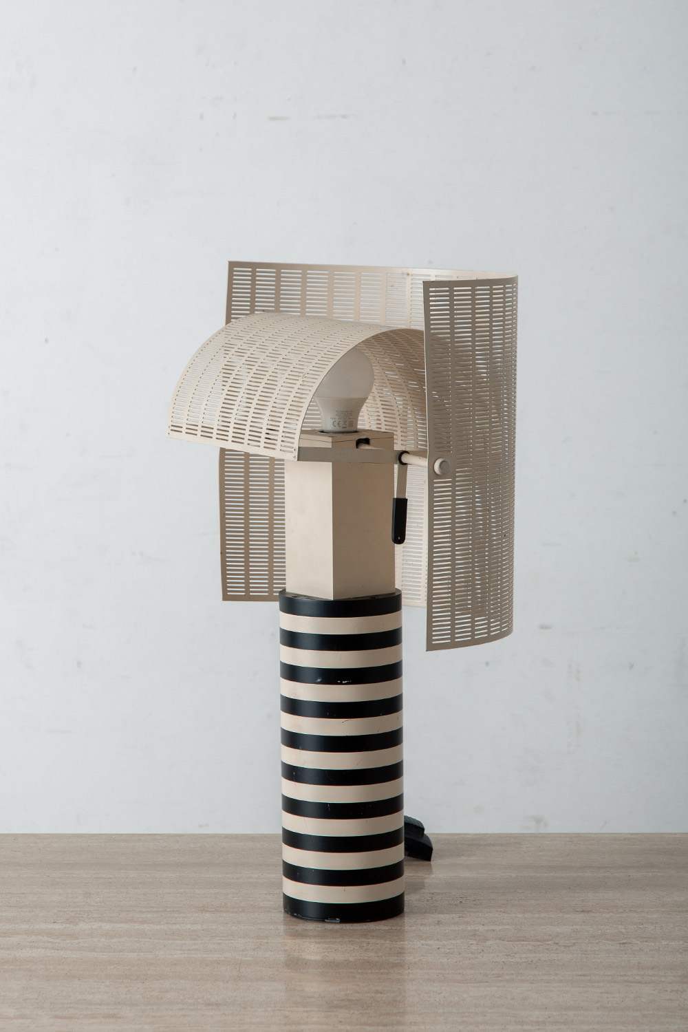‘Shogun’ Table Lamp by Mario Botta for Artemide in Aluminum and Steel