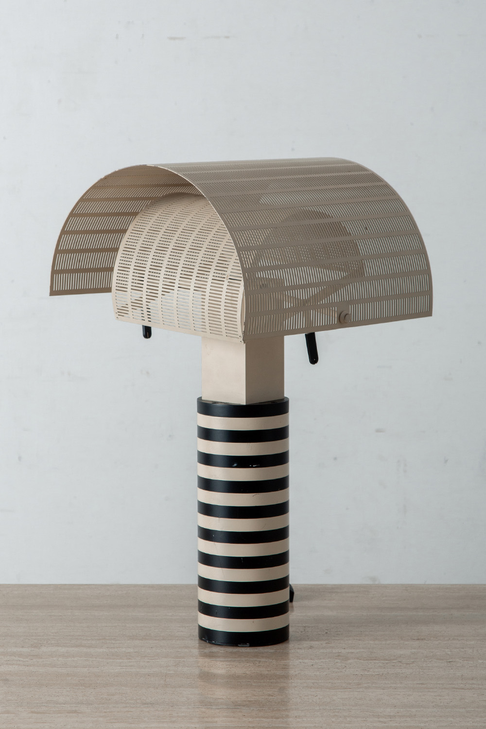 ‘Shogun’ Table Lamp by Mario Botta for Artemide in Aluminum and Steel
