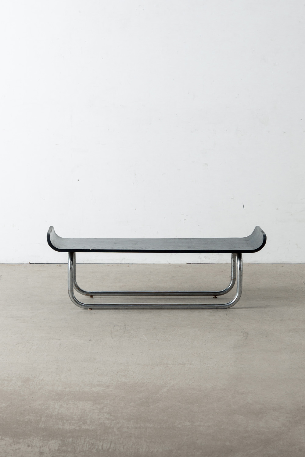Bench in Wood and Chrome
