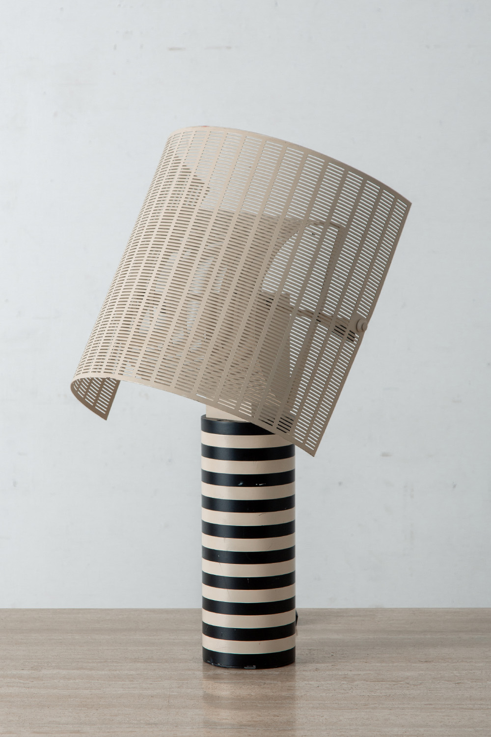 ‘Shogun’ Table Lamp by Mario Botta for Artemide in Aluminum and Steel