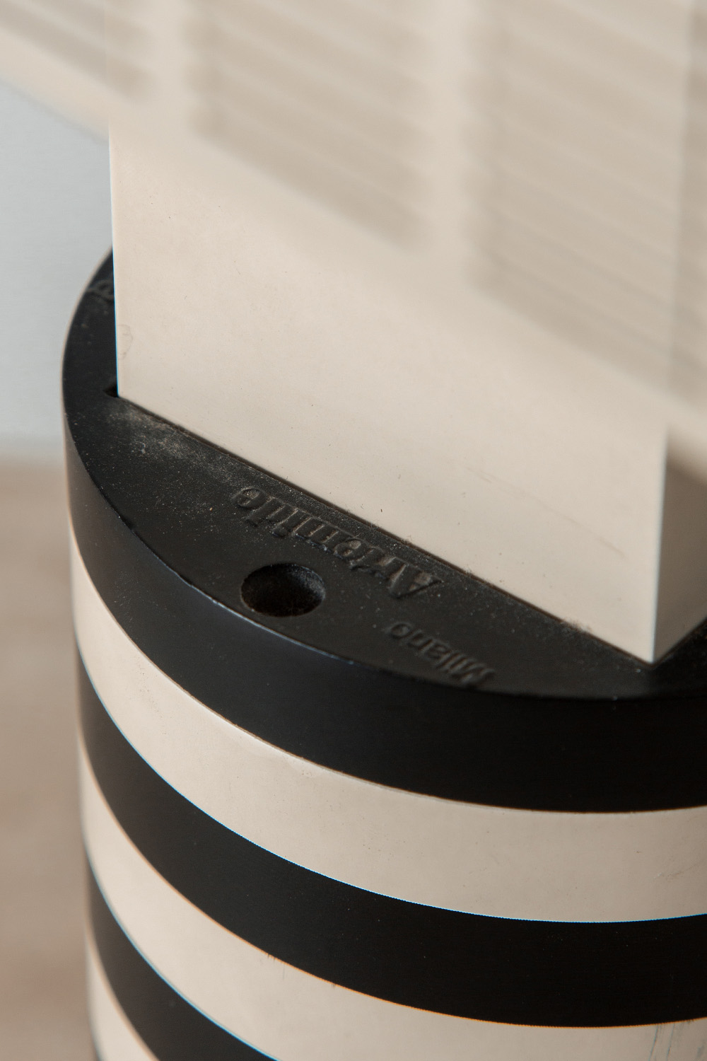 ‘Shogun’ Table Lamp by Mario Botta for Artemide in Aluminum and Steel