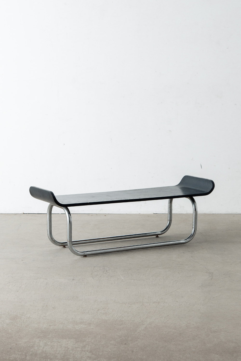 Bench in Wood and Chrome