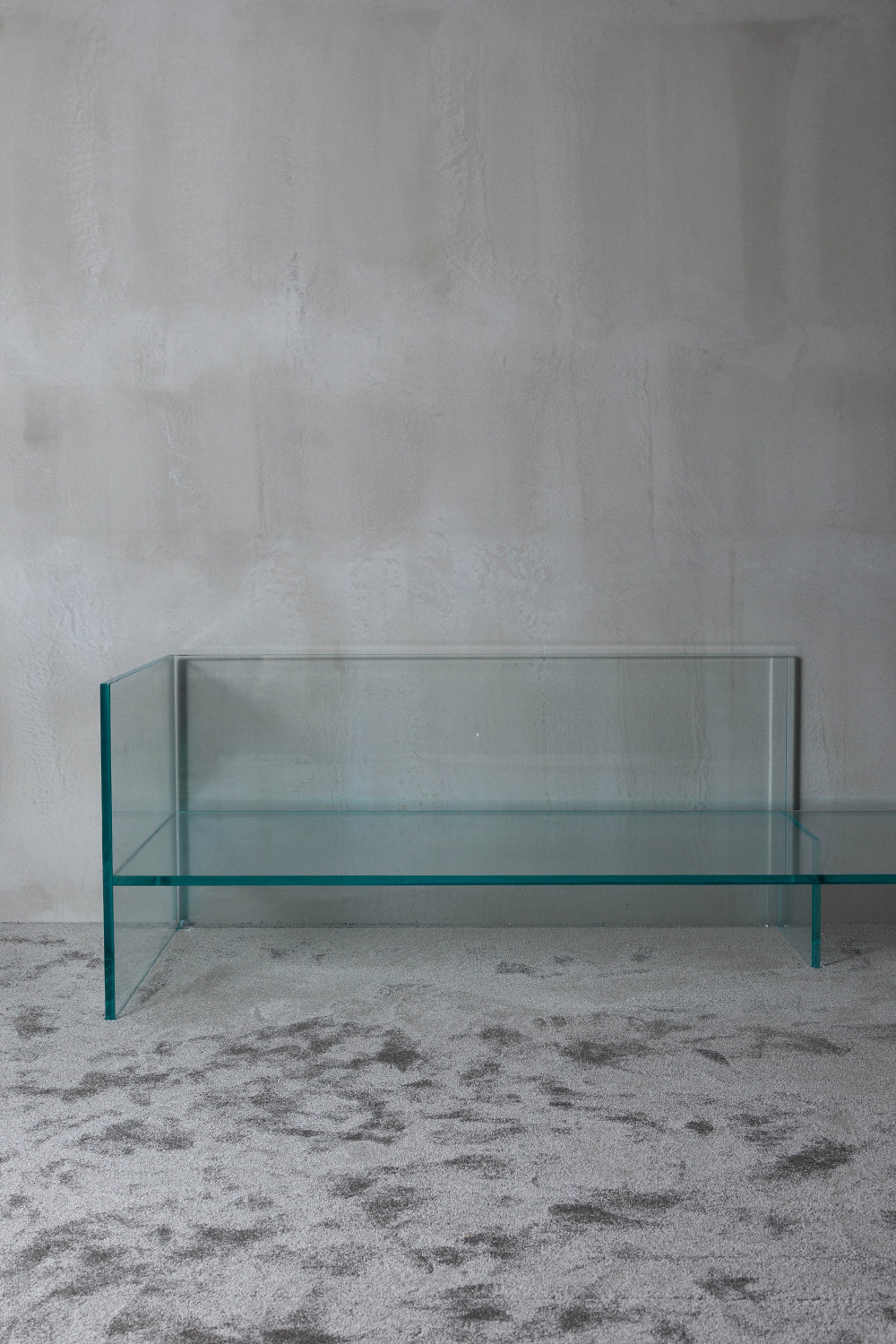 Tête-à-tête Sofa by Piero Lissoni for GLAS ITALIA in Glass and Fabric