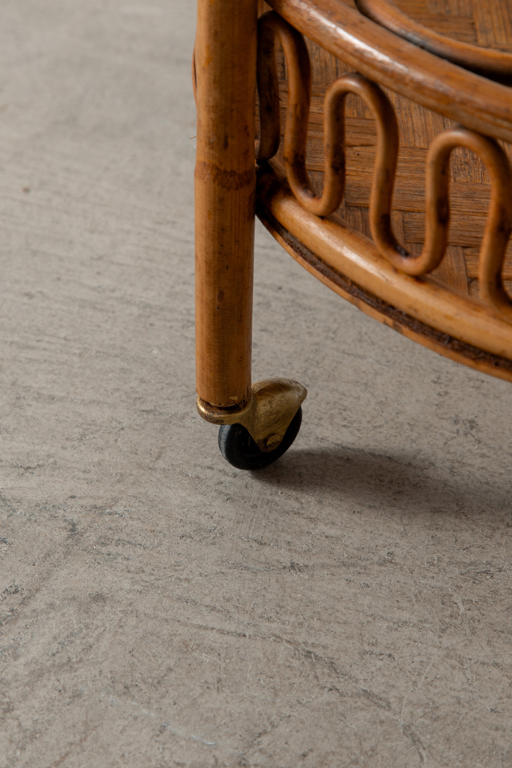 Vintage Trolley in Bamboo and Rattan