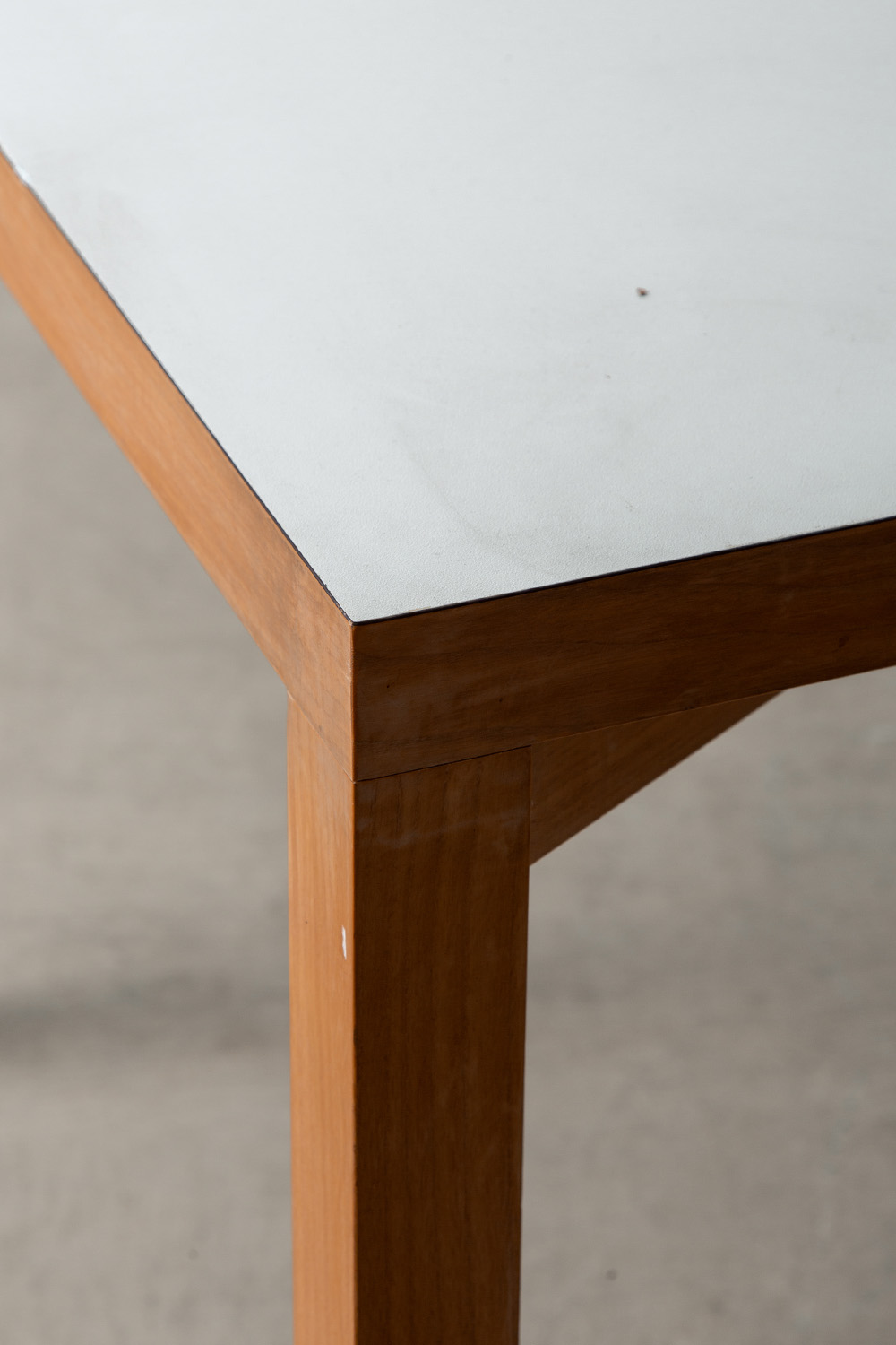 Dining Table in White and  Wood