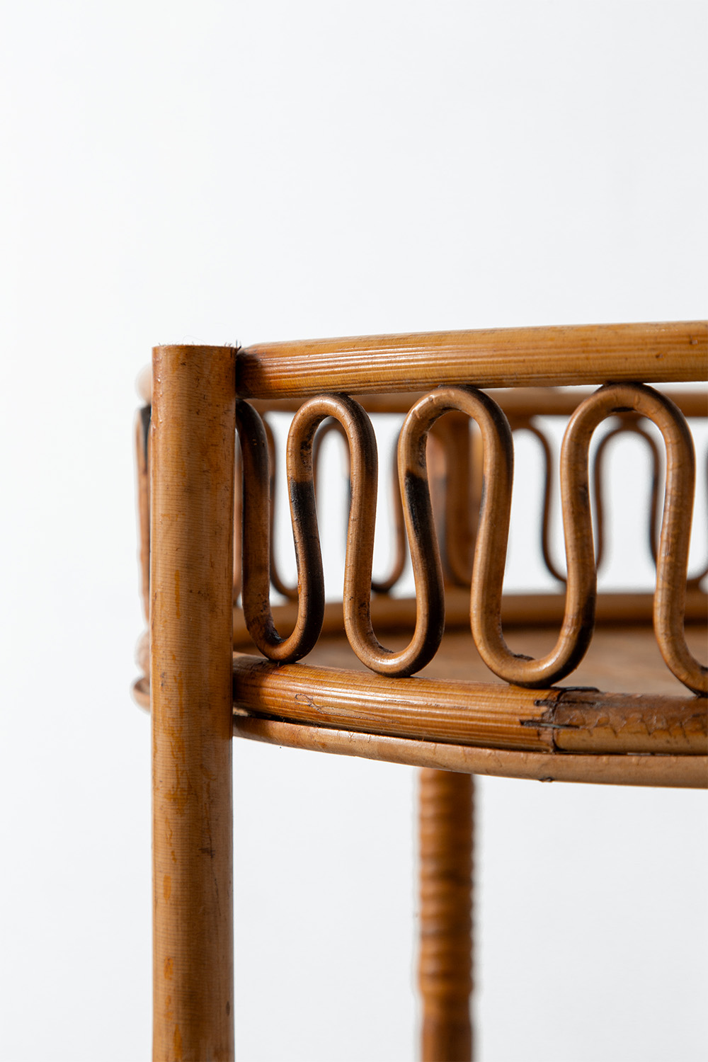 Vintage Trolley in Bamboo and Rattan