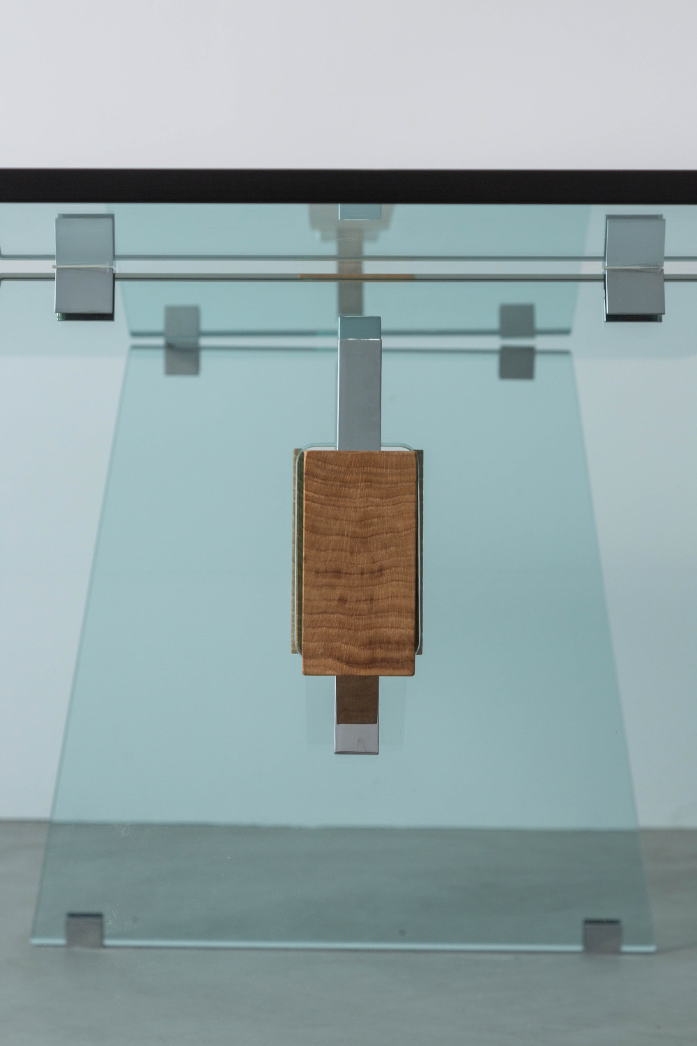 Compression Table by Philippe Starck for GLAS ITALIA in Glass and Wood