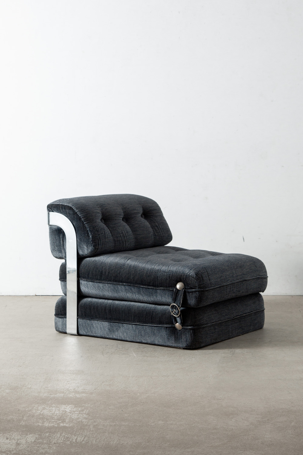 Vintage Sofa in Wood , Metal and Velvet