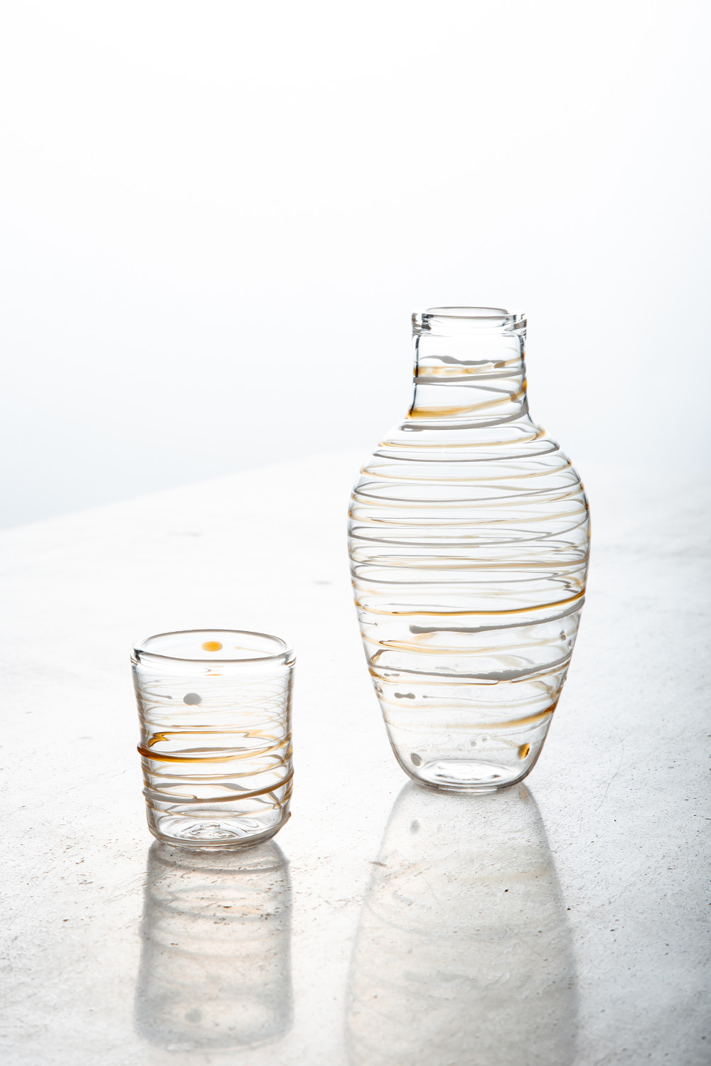 Water Bottle for Murano in Glass