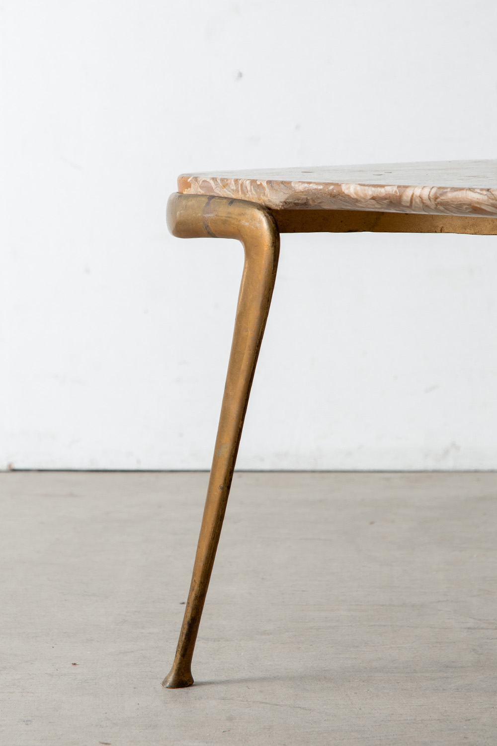 Coffee Table by Cesare Lacca in Brass and Marble