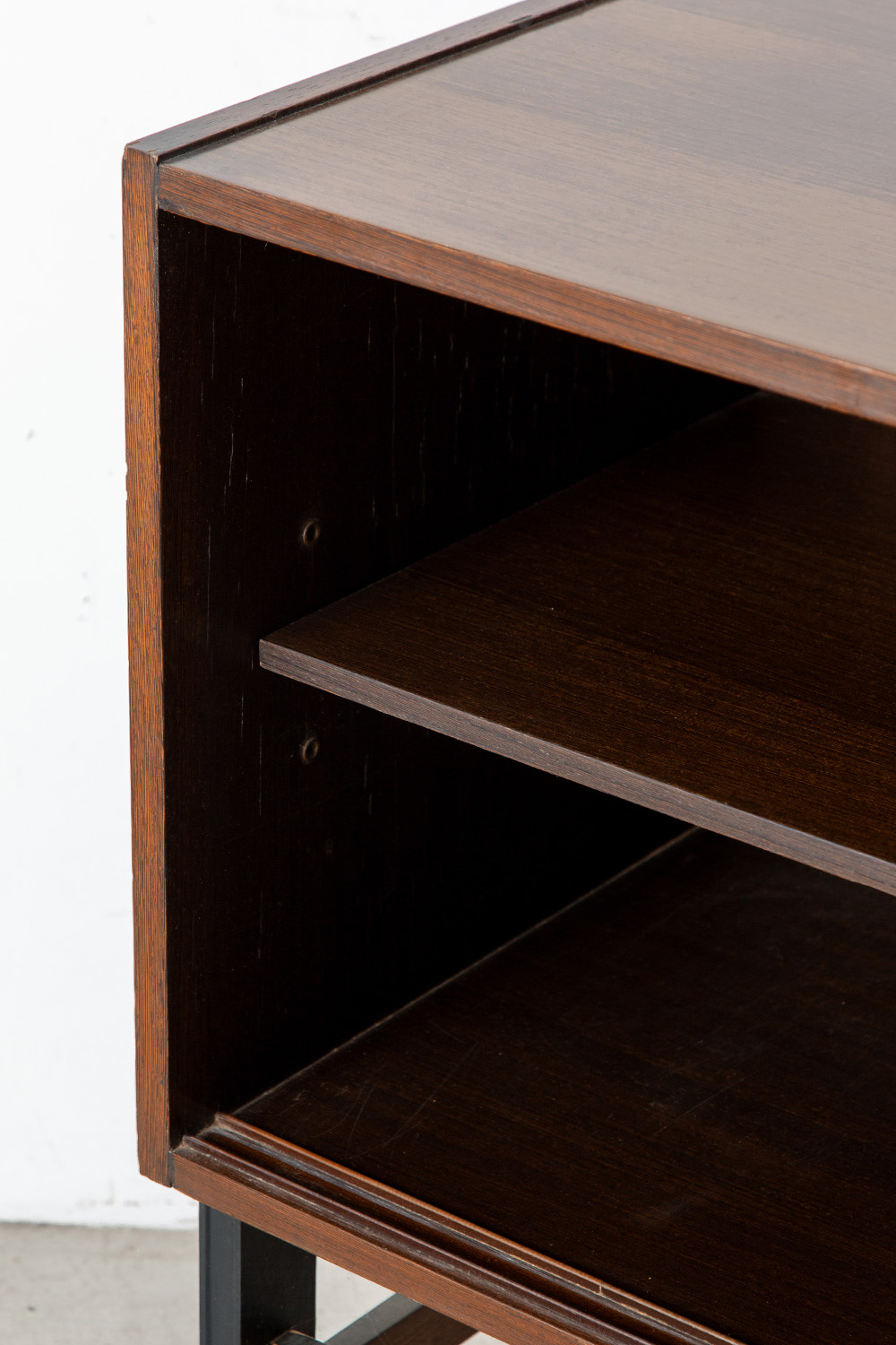 Italian Vintage Sideboard in Wood and Chrome