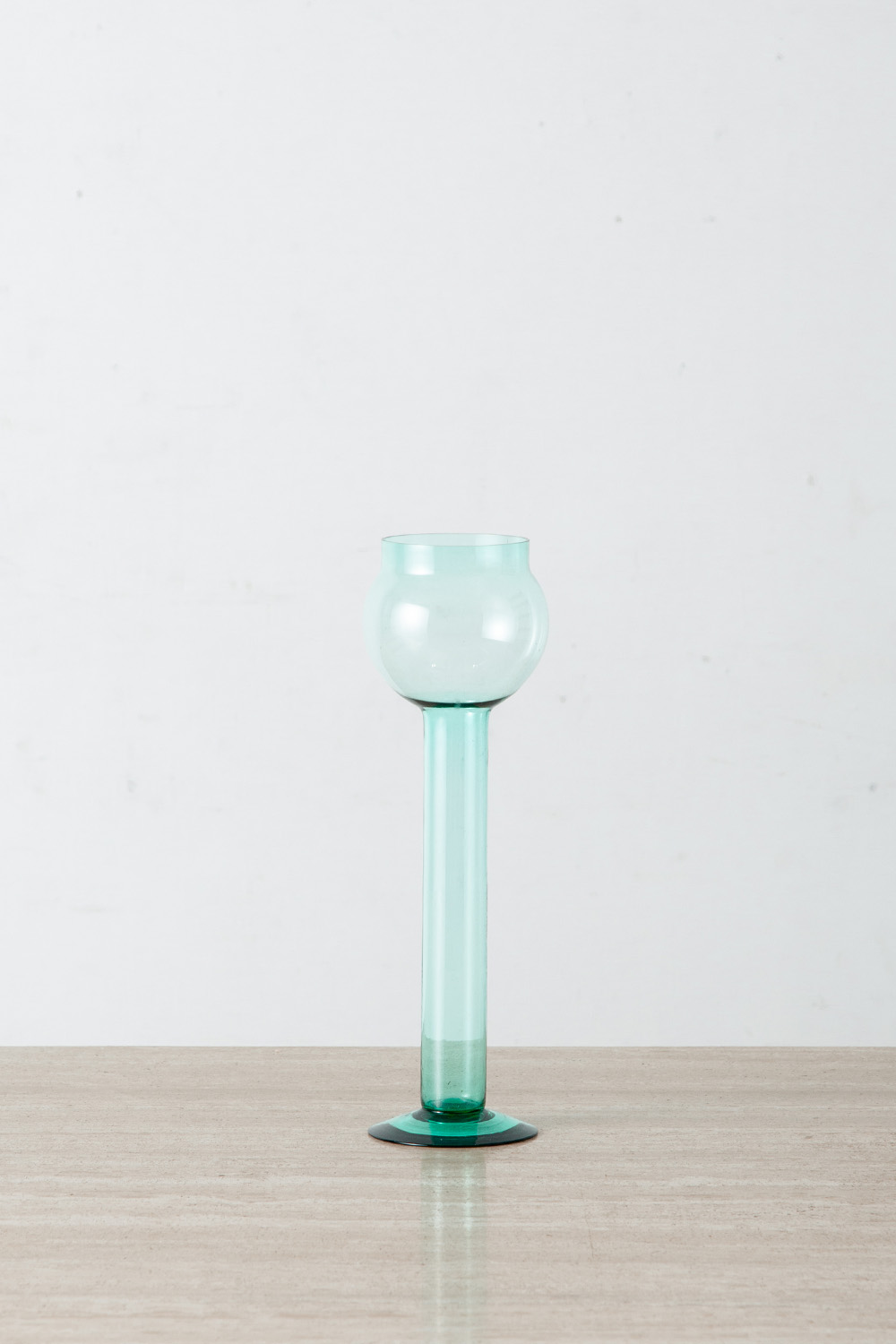 Flower Vase in Glass and Green