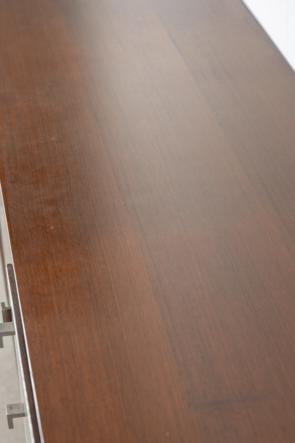 Italian Vintage Sideboard in Wood and Chrome