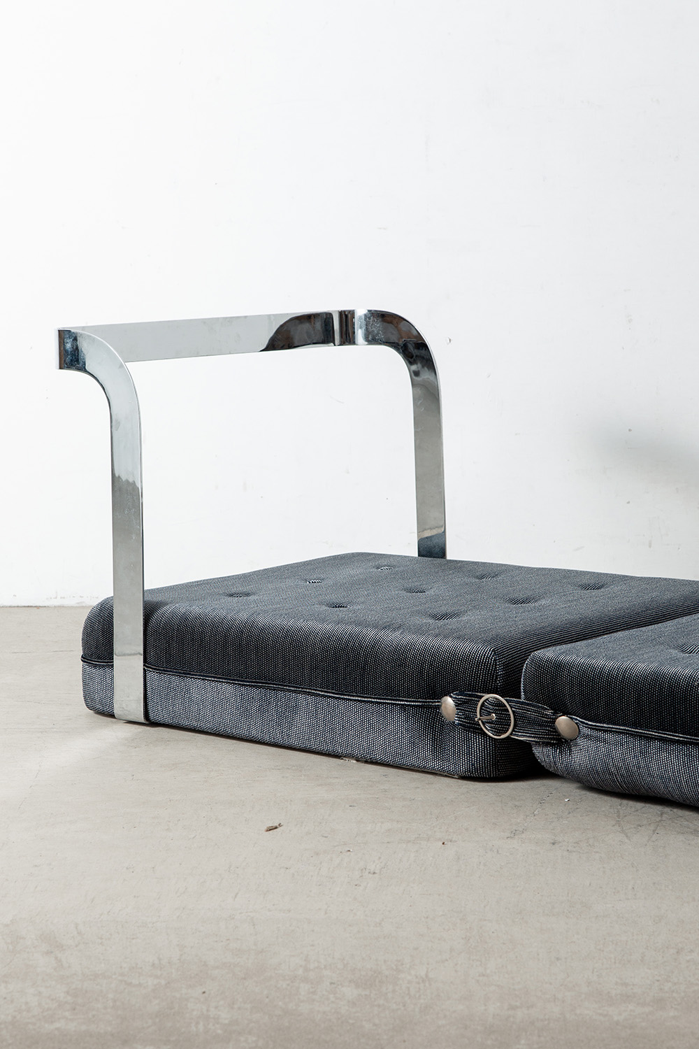 Vintage Sofa in Wood , Metal and Velvet