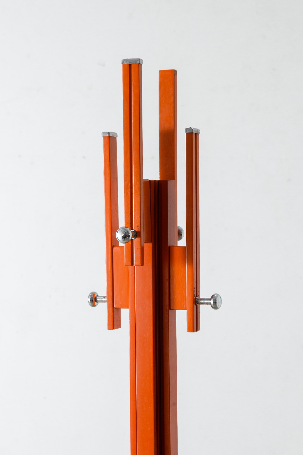 Red Wood Coat Rack by Carlo de Carli for Fiarm