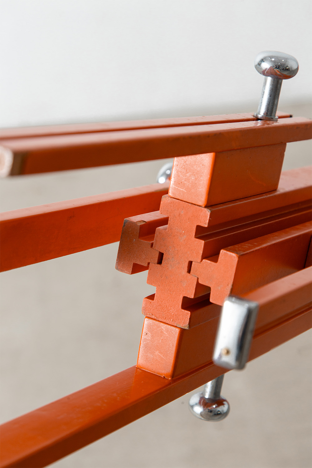 Red Wood Coat Rack by Carlo de Carli for Fiarm