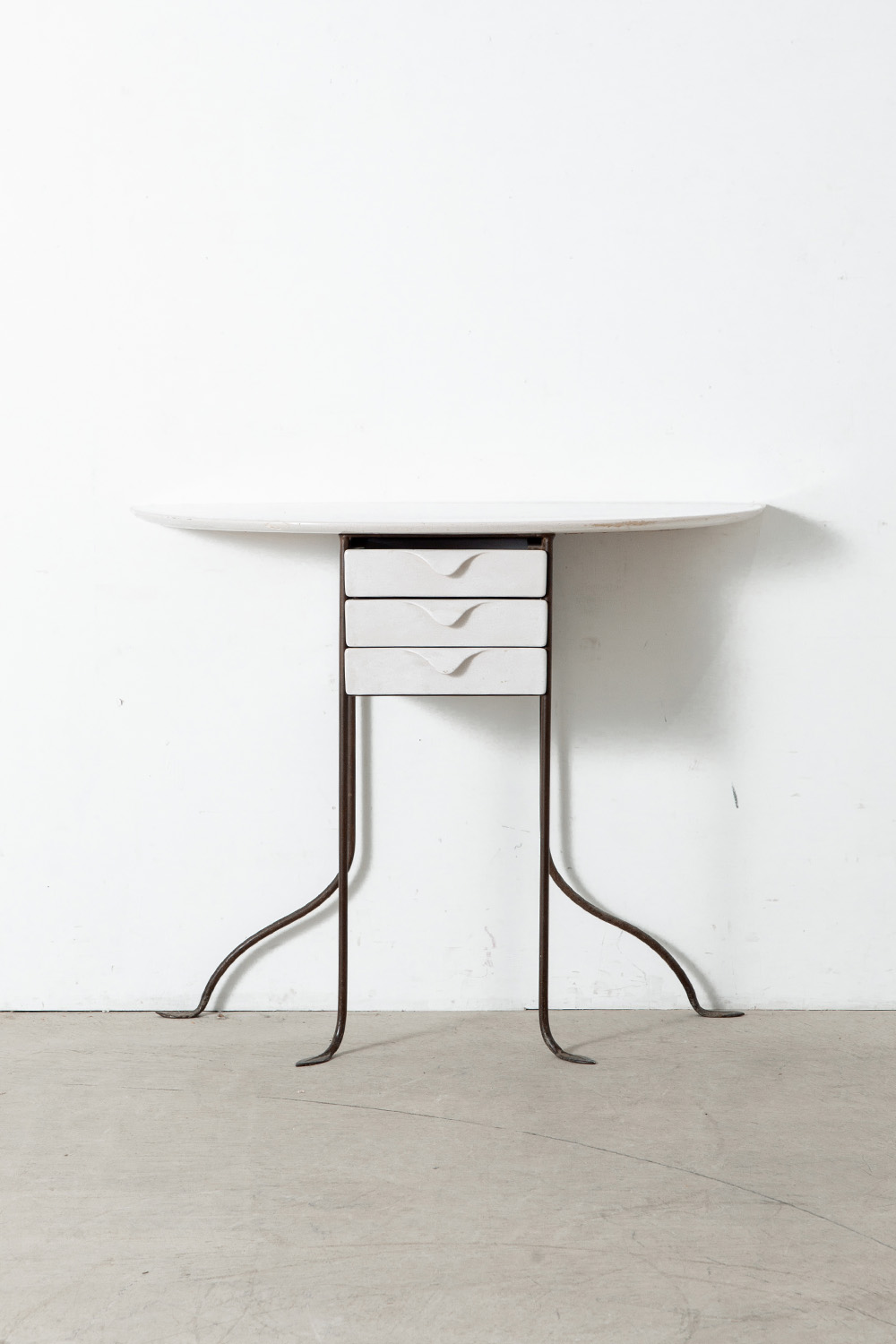 Console Table in Ceramic and Steel