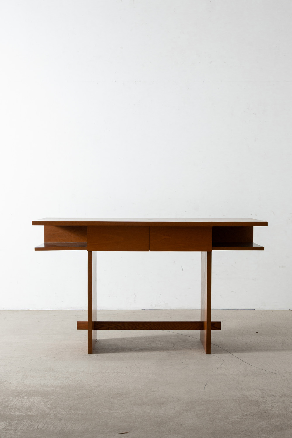 Desk & Chair Set in Wood and Fabric